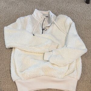 Sweaty Betty Women's Cream Zip-Up Sweater